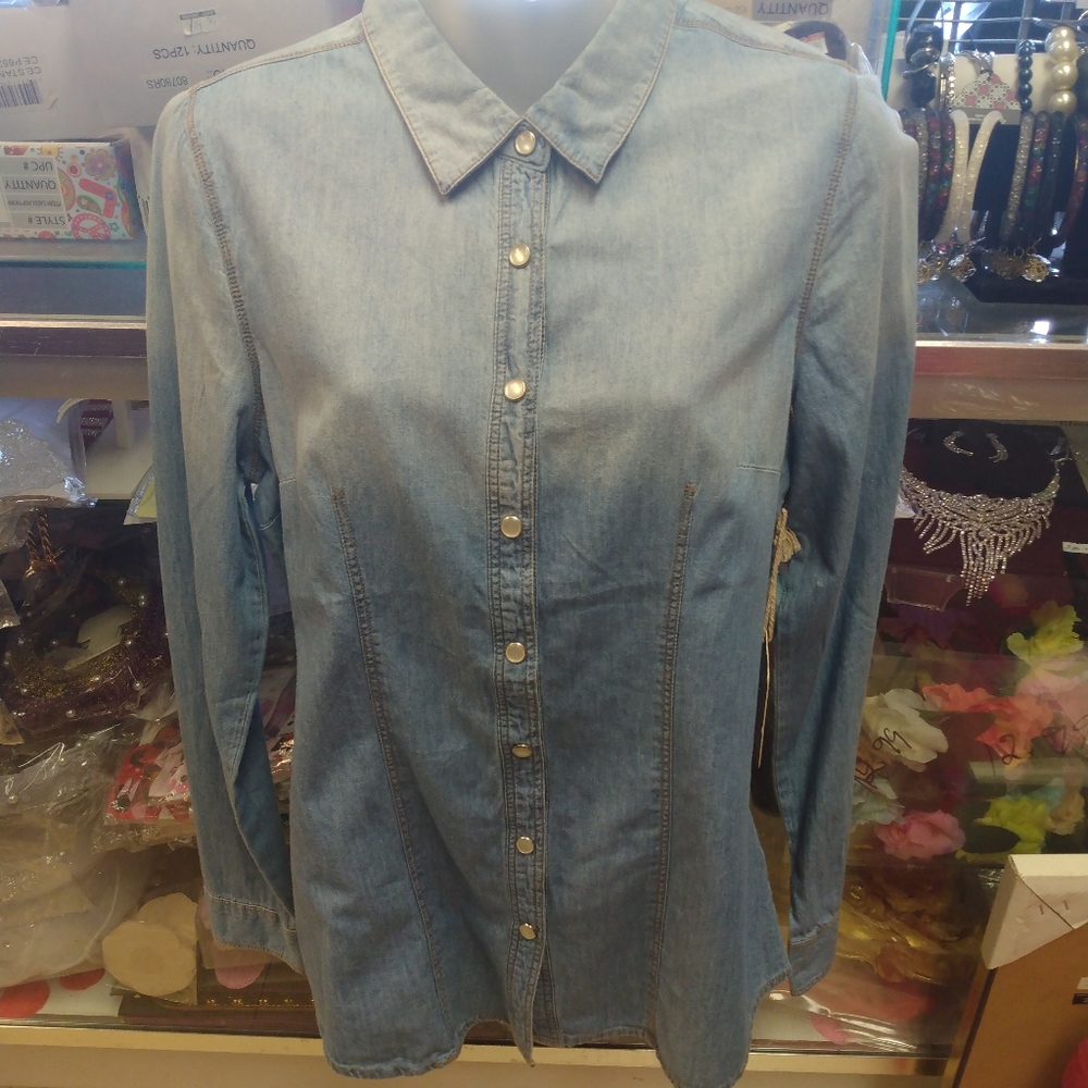Denim blouse